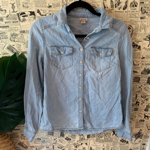 Mossimo Supply Co. Tops - Mossimo Target Brand Button Down T-Shirt SZ Small